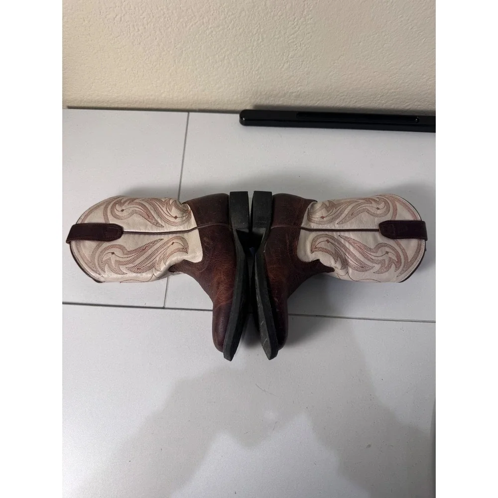 Rank 45 Cowboy Boots Kids Size 10 Leather Two Tone Western‎ Country Aesthetic
